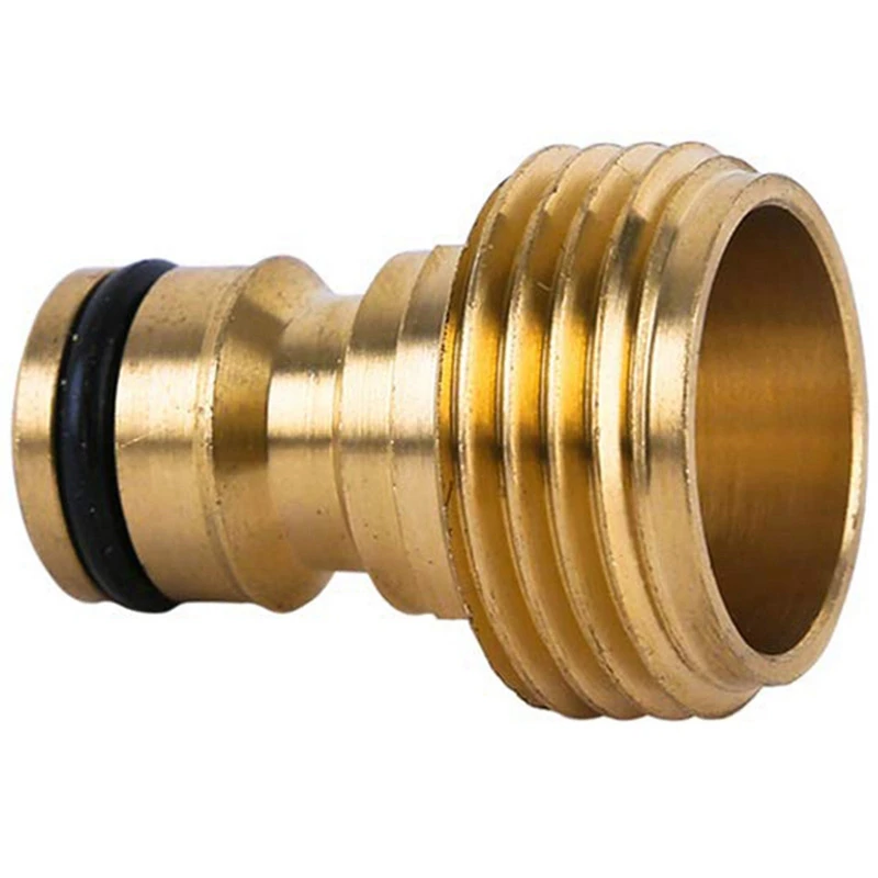 

Garden Hose Quick Connect Solid Brass Quick Connector Garden Hose Fitting Water Hose Connectors 3/4 Inch(3 Sets)