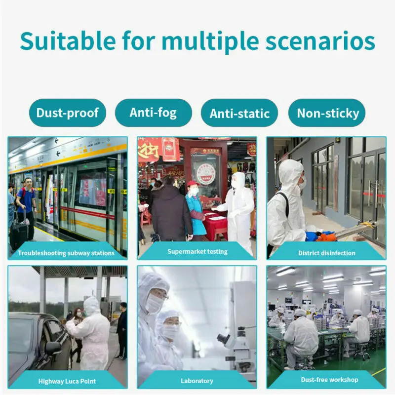 

Reusable Protective Overalls Suit Splashproof Protective Isolation Clothing Suit