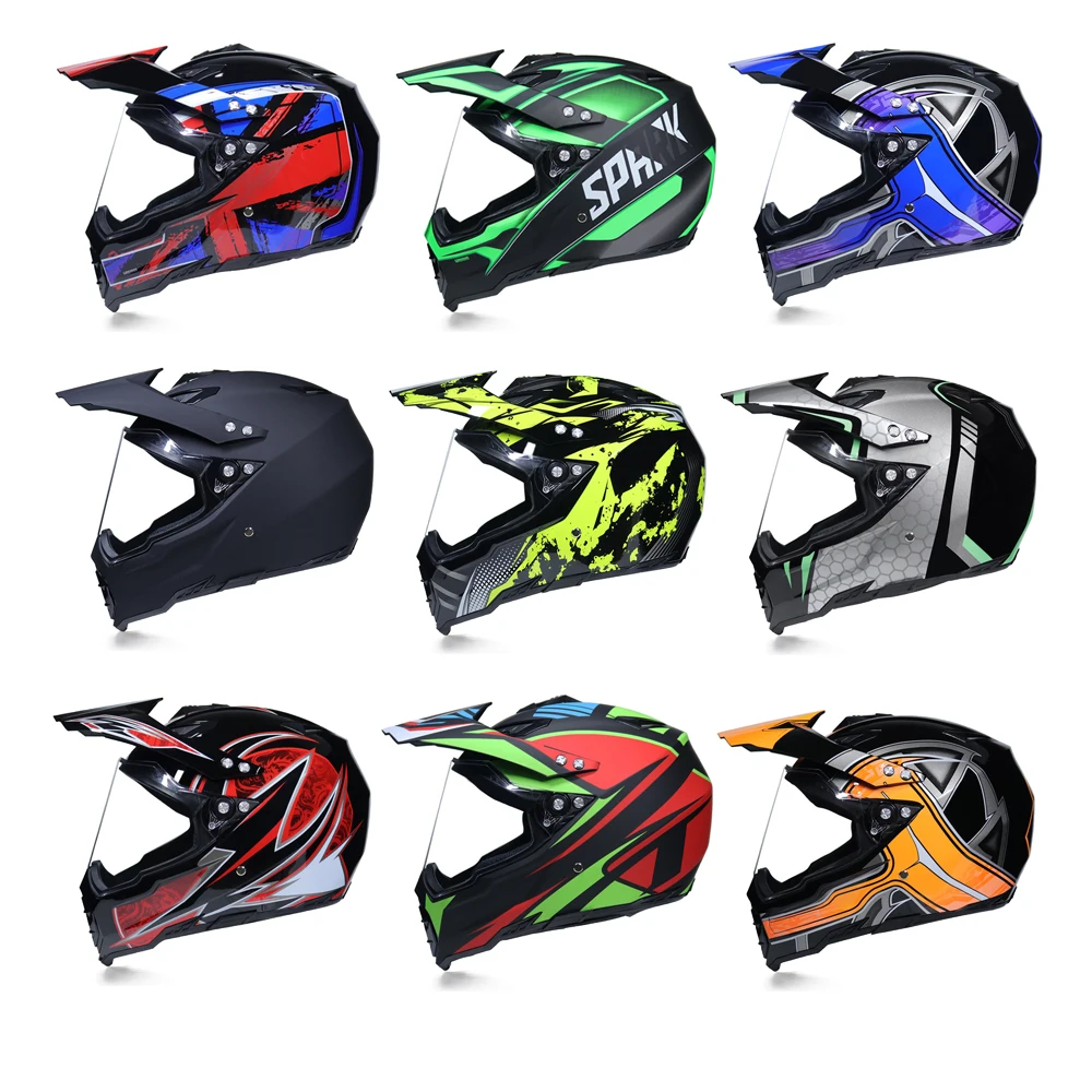 Мотоциклетный шлем защитный для езды на мотоцикле или велосипеде по