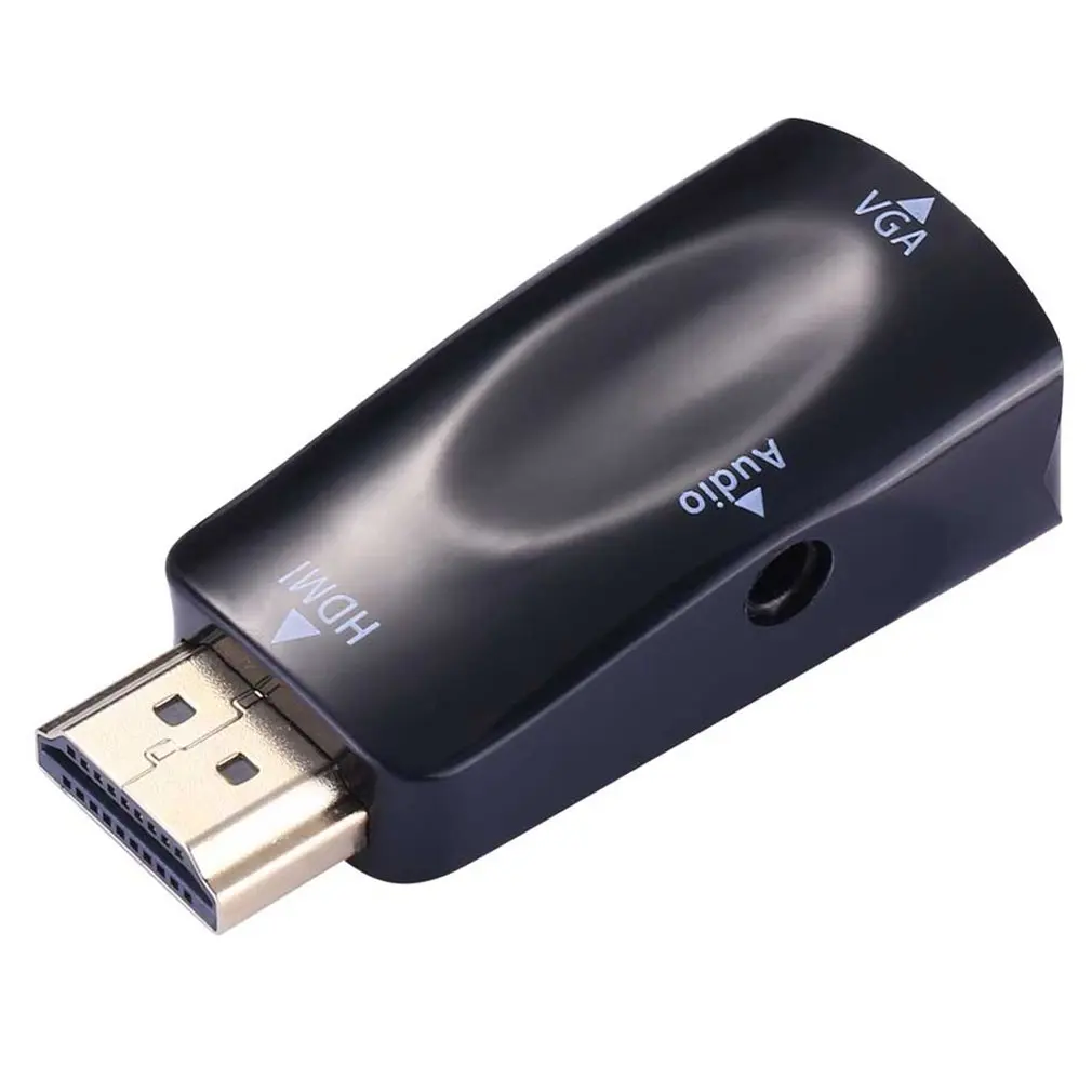 Адаптер HDMI в VGA конвертер аудиокабеля Папа мама HD 1080P для ПК ноутбуков ТВ