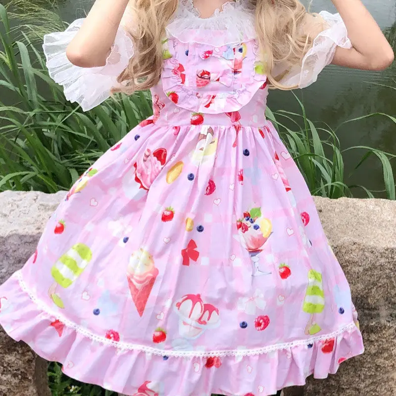 Женское платье новинка 2020 юбка в стиле &quotЛолита&quot Оригинальная доставка летняя