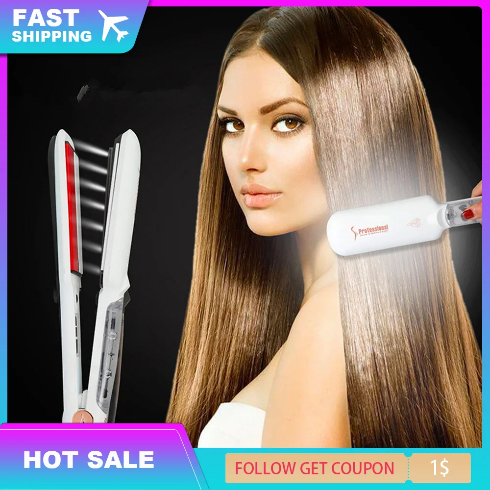 Утюжок для волос с турмалиновыми керамическими пластинами шириной 2 дюйма|Утюжки