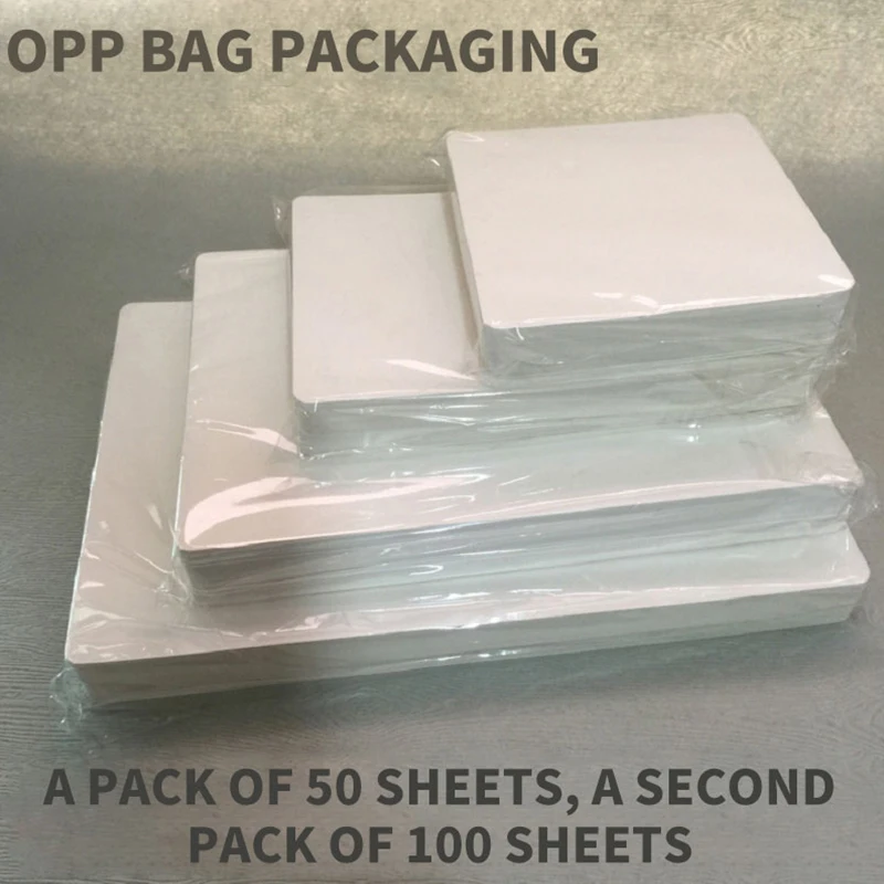 

100 Pieces Thank You Cards Hard Paper Rectangle 8/10/15/19/20cm DIY Postcard Hand Drawn Card Paper Perforated Portable