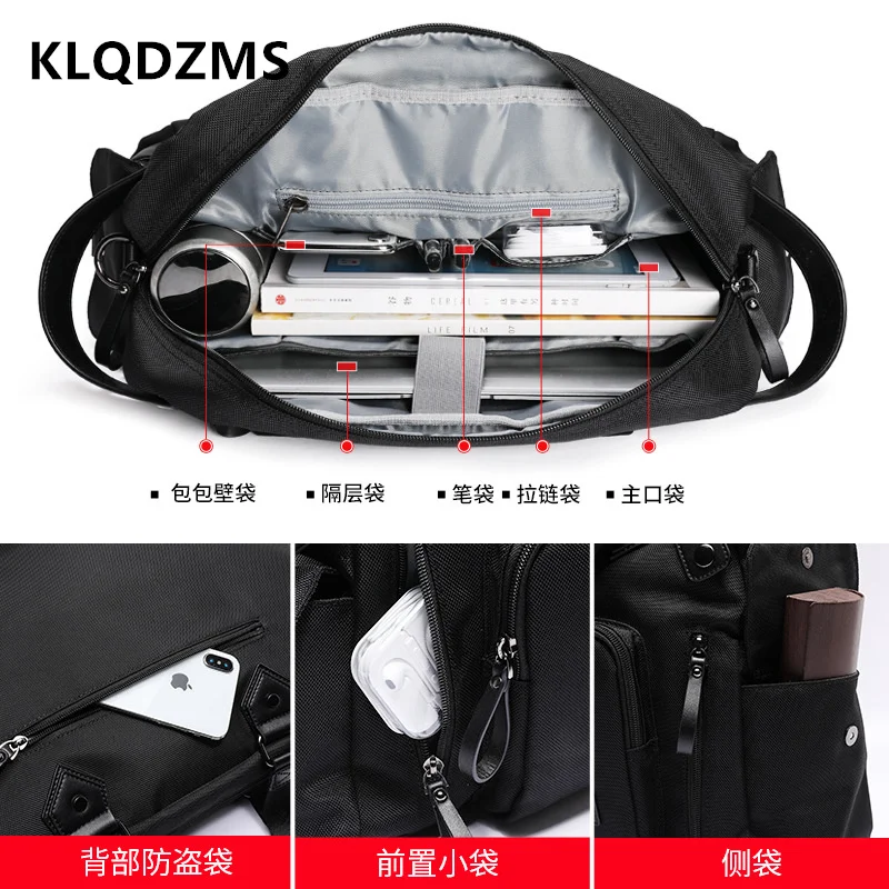 KLQDZMS Multifunctional Shoulder Bags Men's Messenger Bag Simple Casual  Business Briefcases Unique Male  Handbag