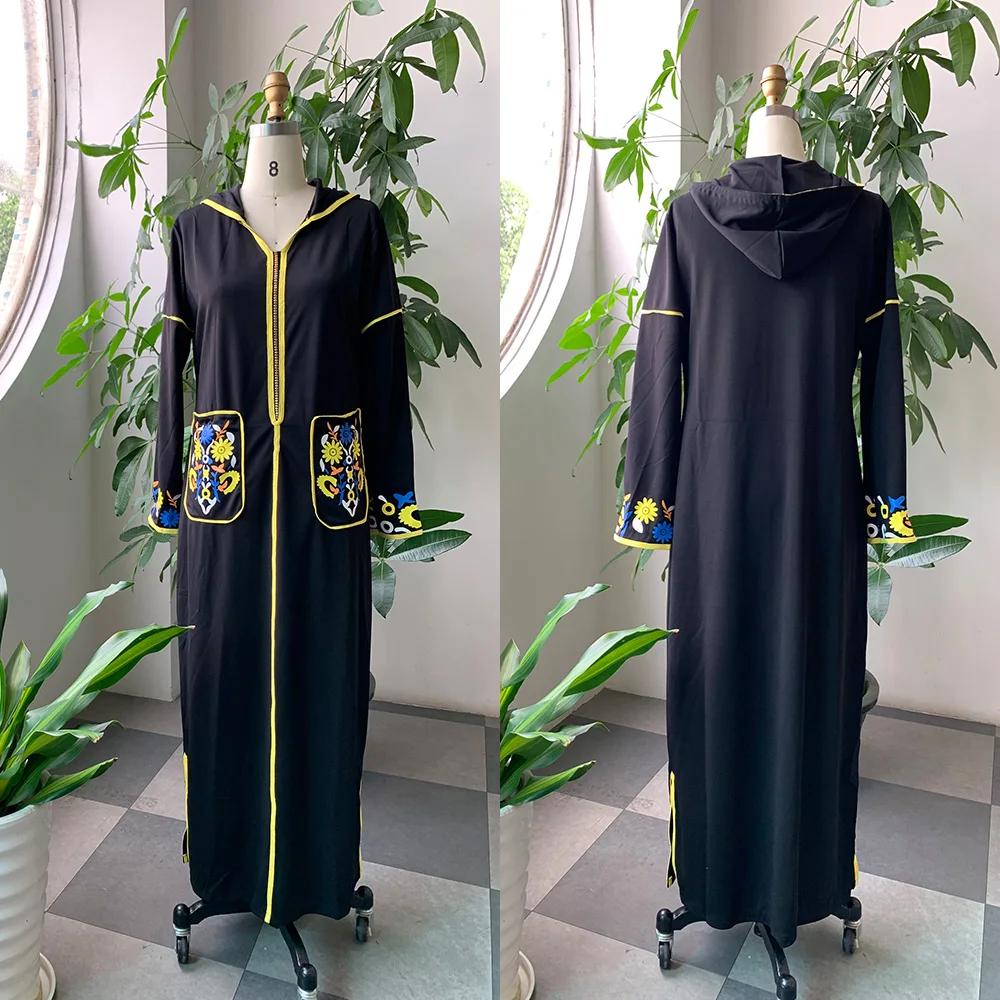 Женское вечернее платье с длинным рукавом Элегантное Длинное Платье принтом в