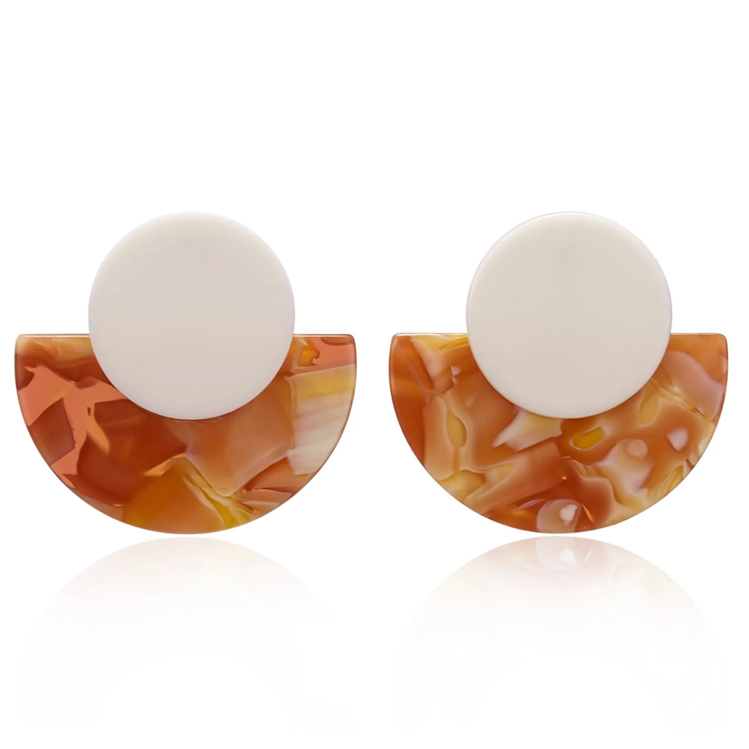 Женские серьги гвоздики ZA в богемном стиле разноцветные корейские сережки из