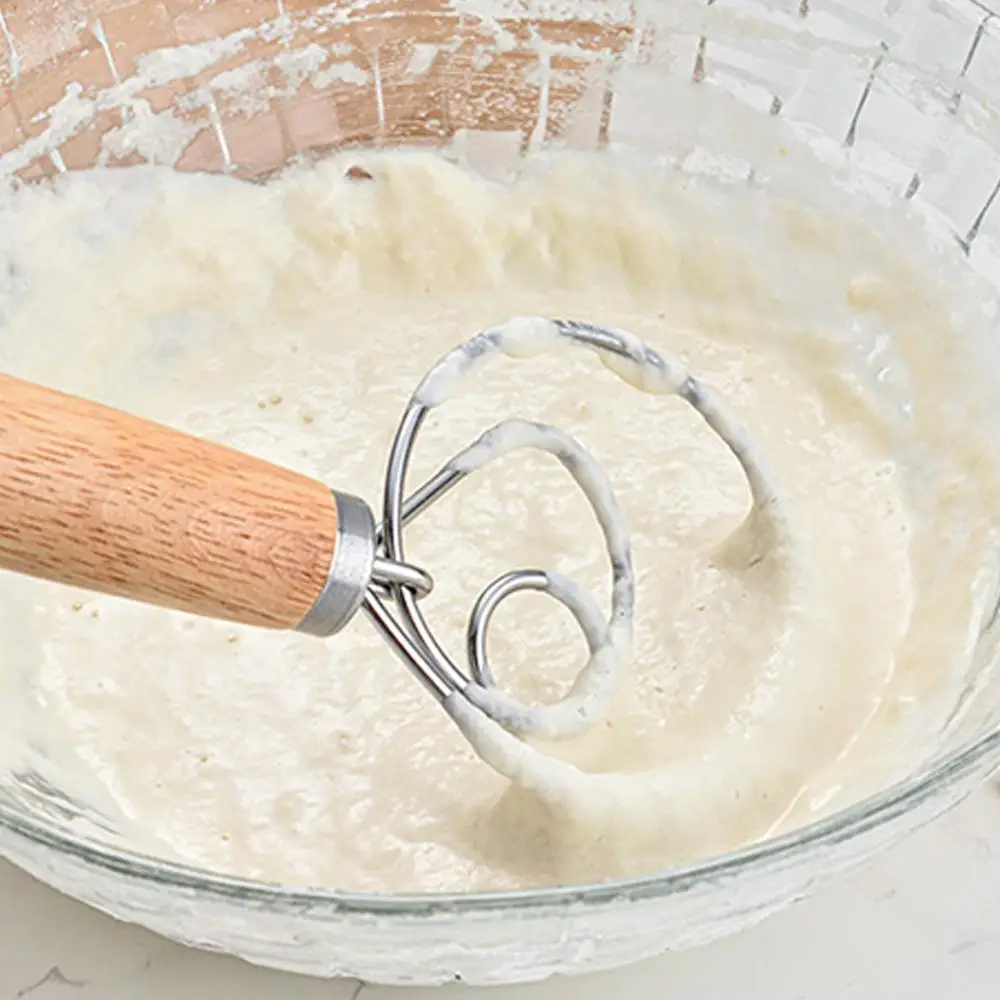 Датский венчик для теста из нержавеющей стали ручной миксер в голландском стиле