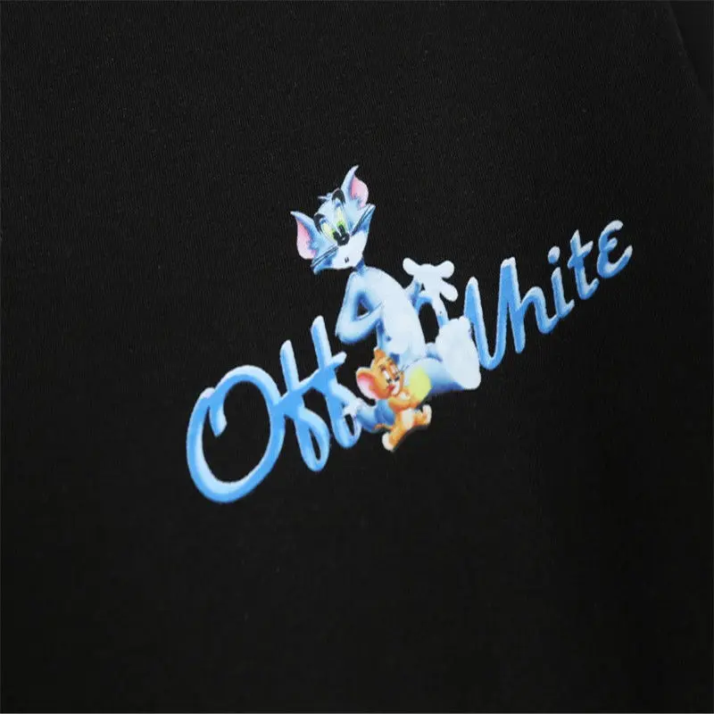 

off Fashion Brand White21s New S Style Cartoon Cartoon Cat and Mouse Printed Short Sleeve T-shirt for Men and Women
