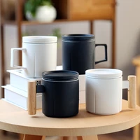 chinese elements ceramic tea cup filter liner tea separation cup office water cup christmas gift coffee mug with lid