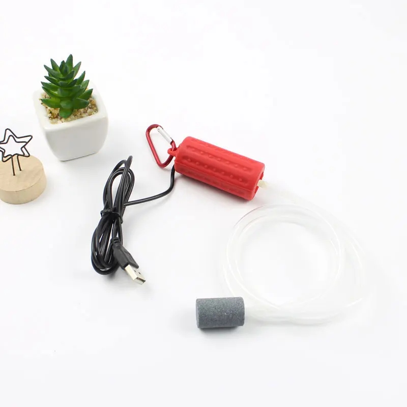 USB аквариумный рыболовный Мини резервуар кислородный воздушный насос