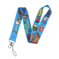ransitute r860 cartoon dog keychain tags strap neck lanyards for keys id card pass gym phone usb badge holder diy hang rope