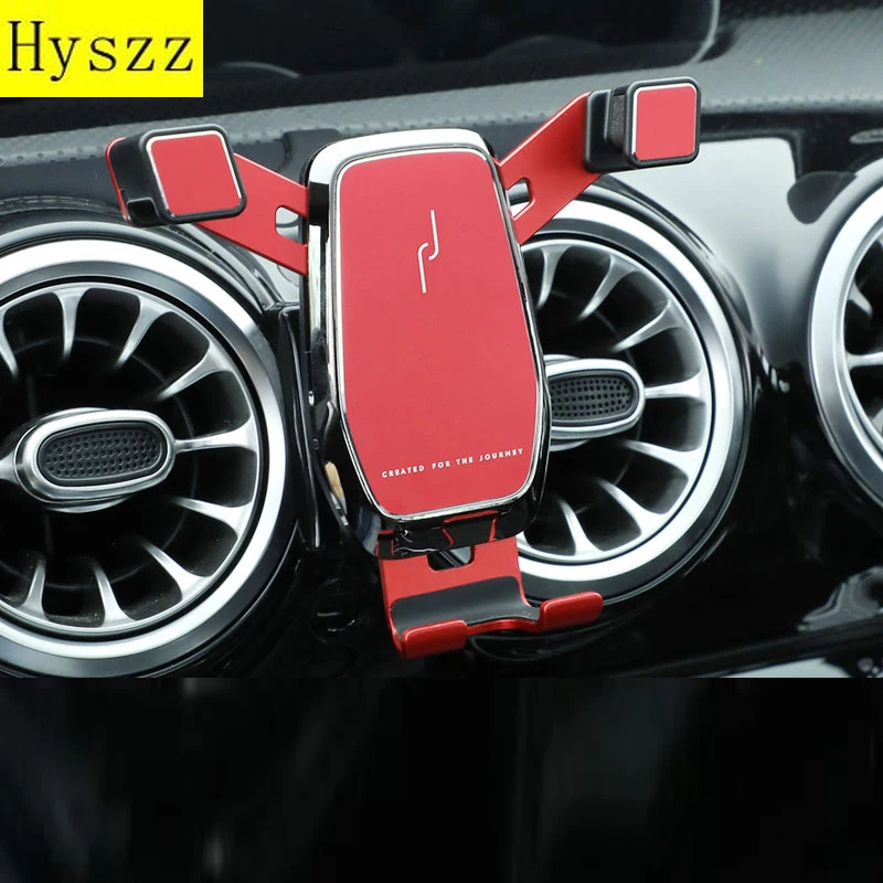 car phone stand for mercedes w177 v117 35 amg a200 220 a250 air vent mobile phone stand interior accessories mobile phone holder free global shipping