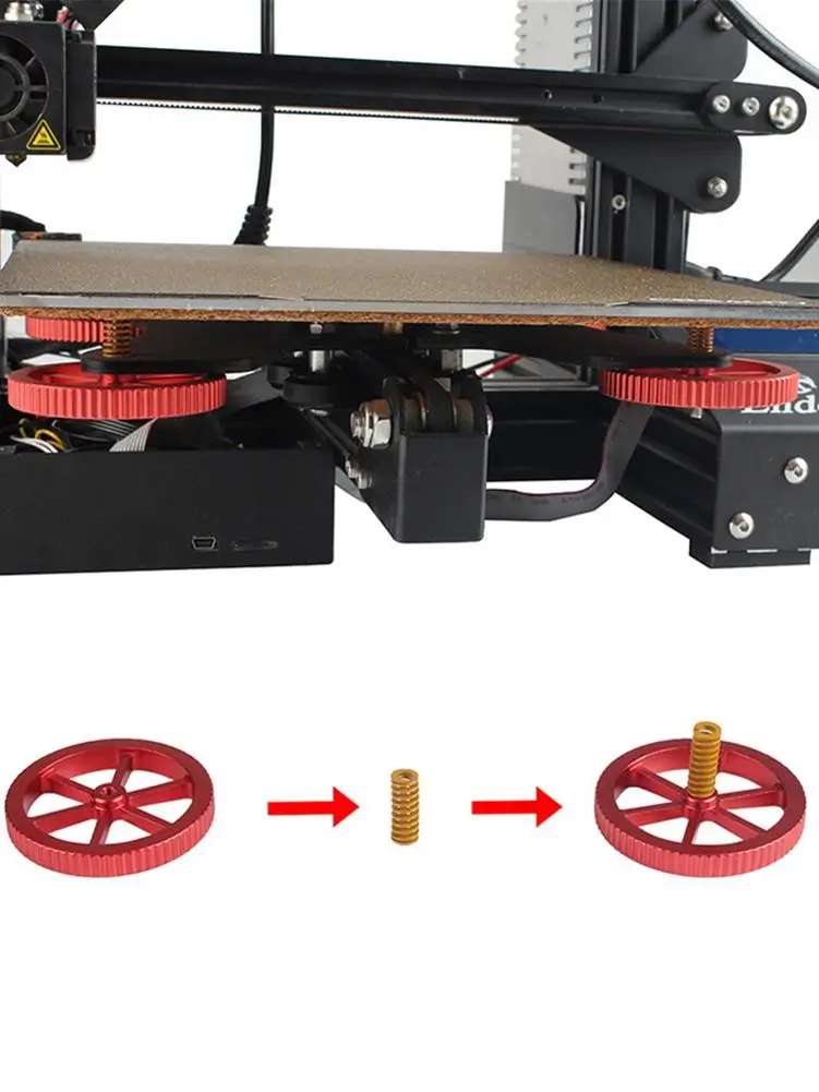 

Upgraded 3D Tempered plate Build Platform Size For Ender-3 Ender-3S Ender-3 Pro Ender-3V2 Aluminum Leveling Nut Hot Bed Springs