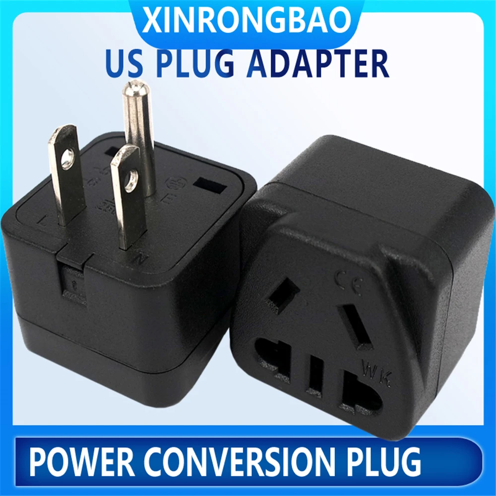 

superior quality Australia to American Grounding 3pin power plug adapter Australia US Travel charging power plug