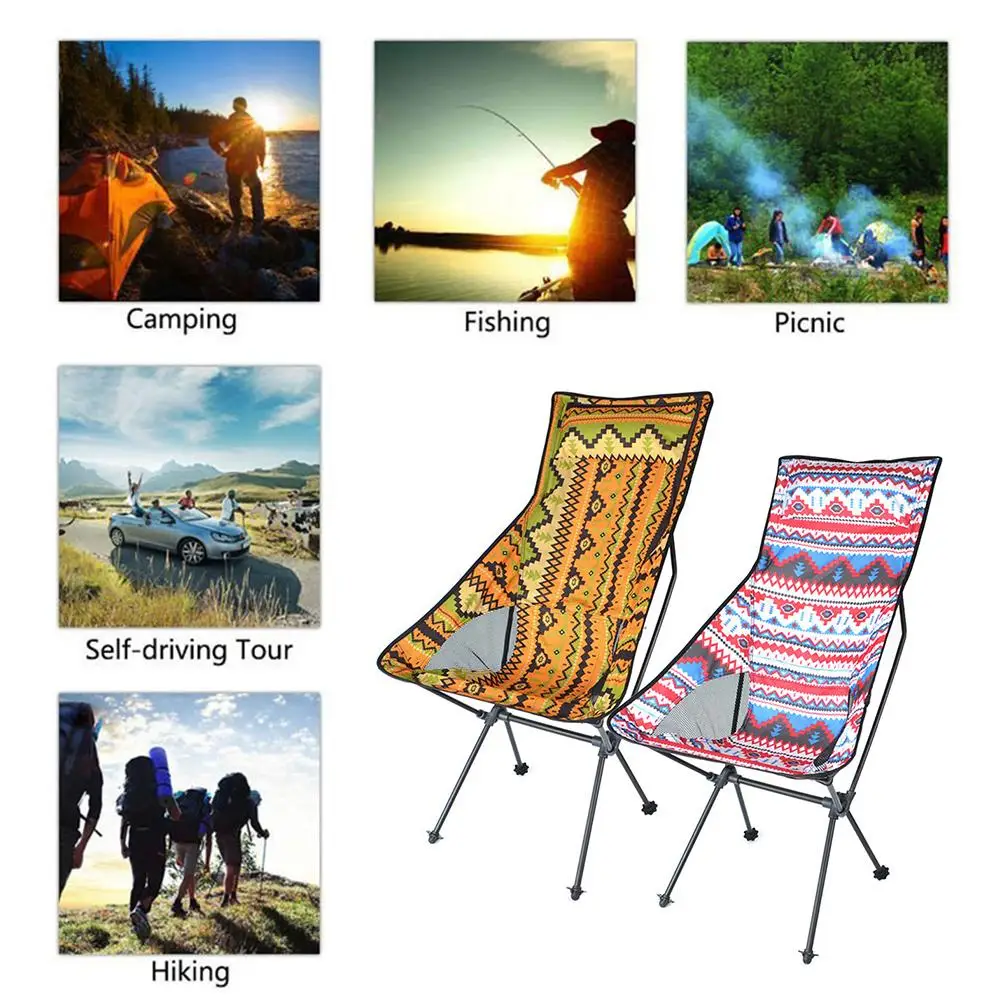 Satin Al Taşınabilir Alüminyum Alaşım Kamp Sandalyesi Ultralight Katlanır Sandalye Için Taşıma çantası Ile Açık Havada Plaj Balıkçılık