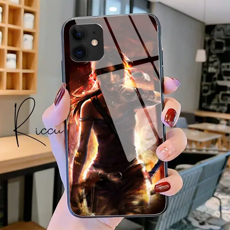 

Tomb raider Phone Case Tempered Glass For iPhone 11 Pro XR XS MAX 8 X 7 6S 6 Plus SE 2020 12 Pro Max Mini case