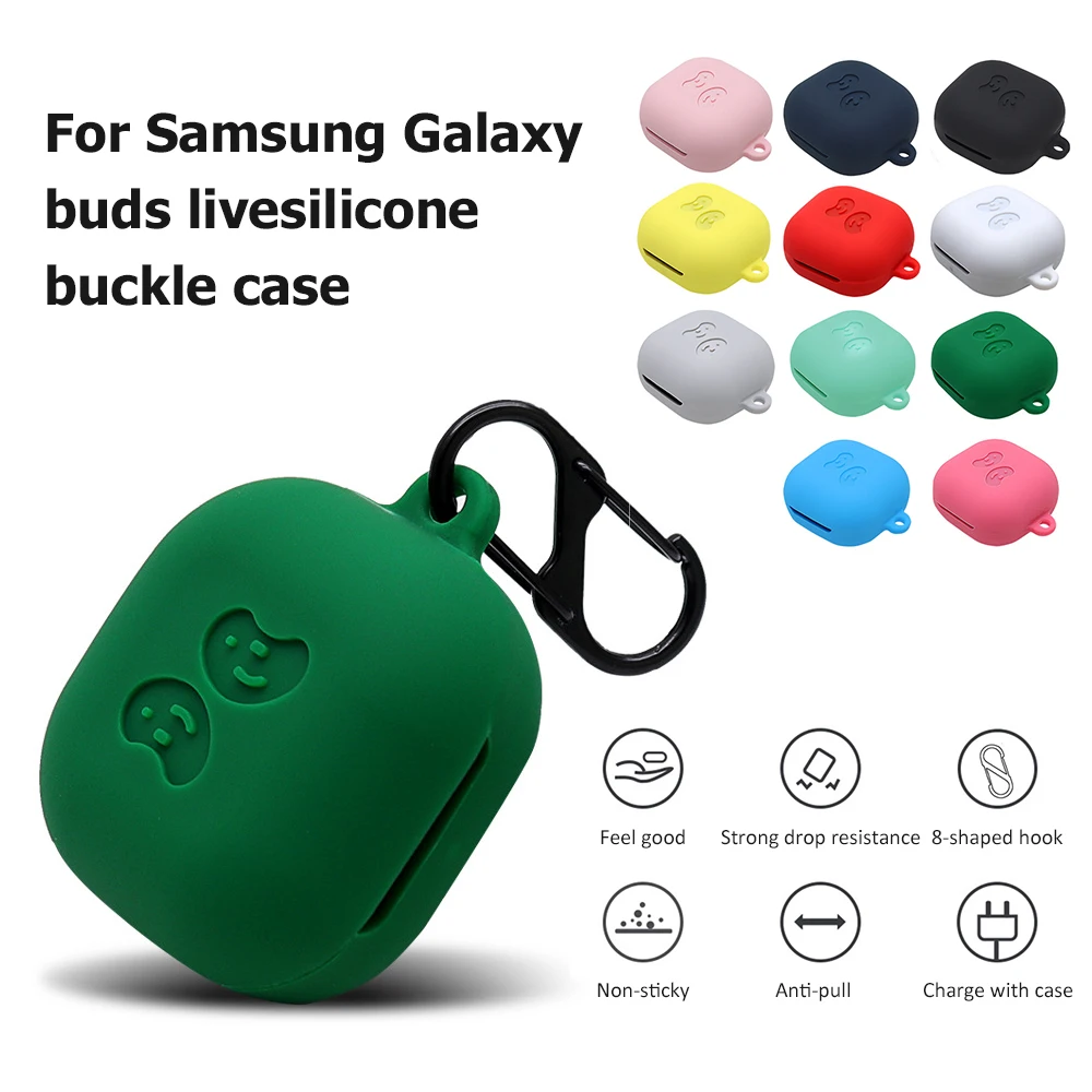 

Силиконовый защитный чехол с крючком для Samsung Galaxy buds live