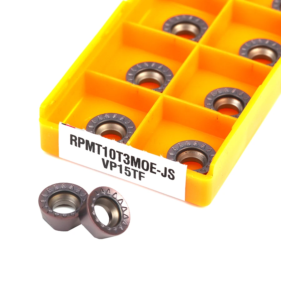 

10PCS RPMT08T2-JS VP15TF RPMT10T3-JS VP15TF RPMT1204-JS VP15TF Milling Carbide Insert high quality CNC Lathe Tool Milling Cutter