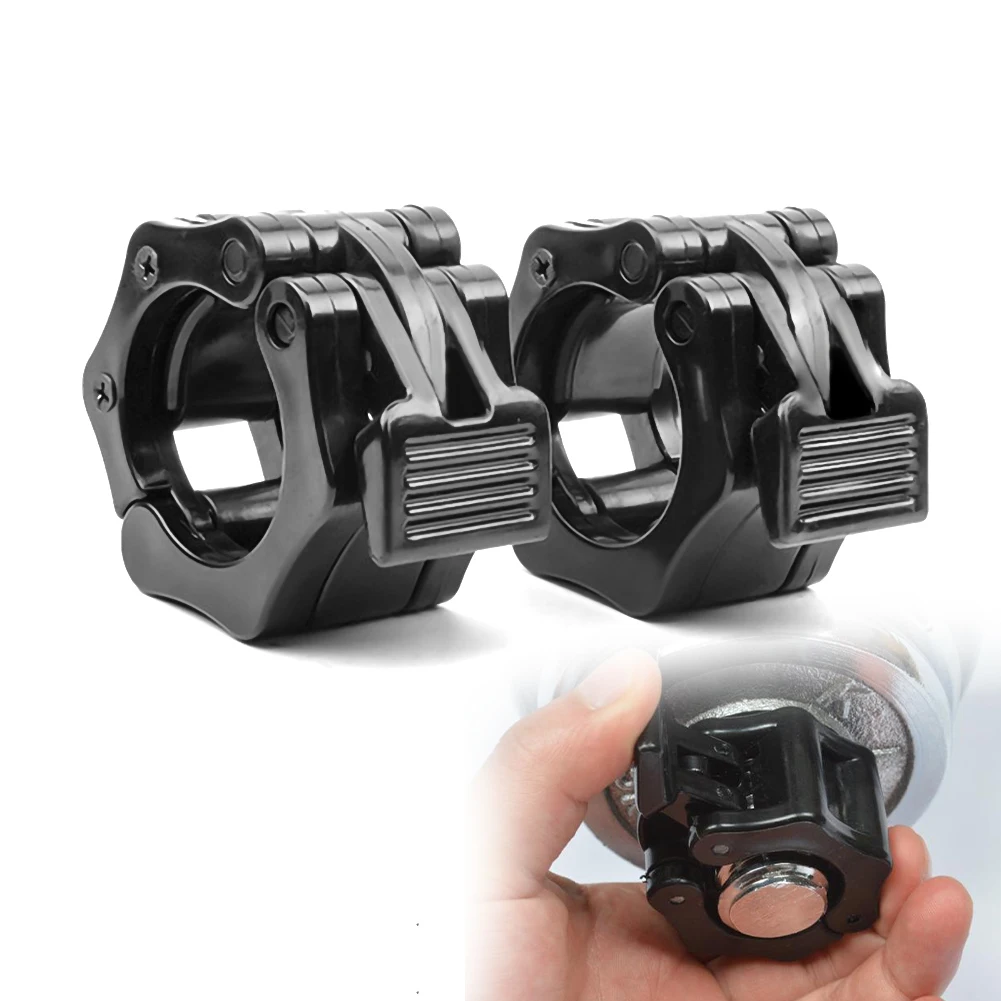1 пара 25 мм Dumbell зажимы зажим Вес подъема бар Spinlock воротники замок для штанги