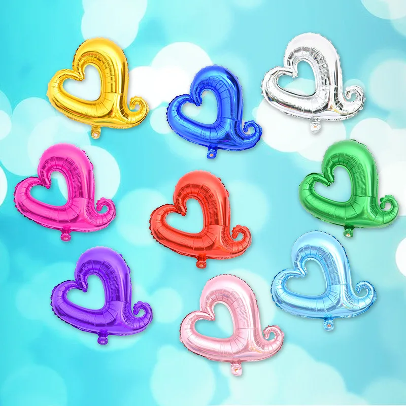 5 шт. 18 дюймов выбитое сердечко шарики из фольги разных форм Свадебные украшения