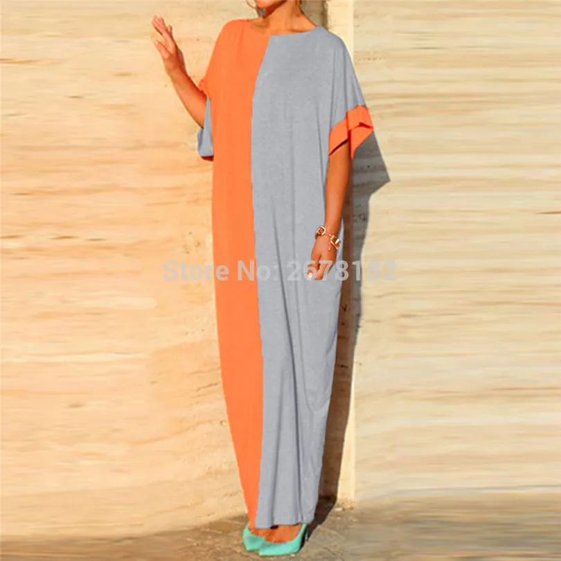 Новинка 2018 хит цветное мозаичное платье с рукавом летучая мышь большой размер