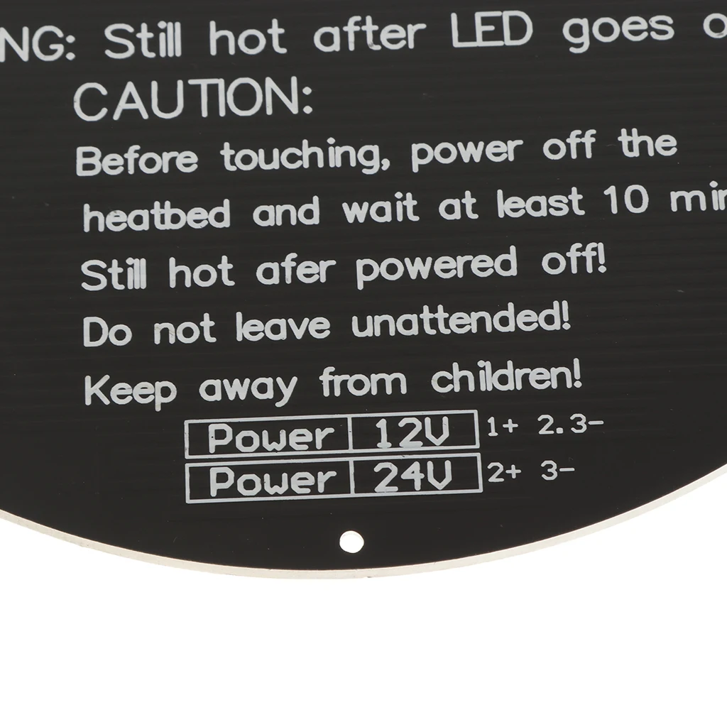 

220x220x3mm Aluminum Plate Heated Bed PCB Board Dual Power for 3D Printer