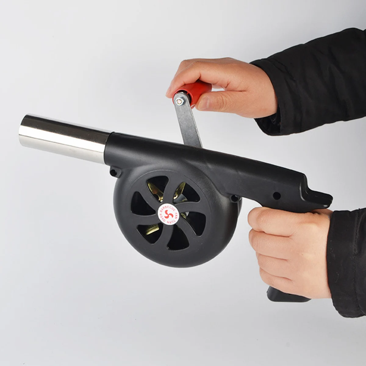 

Hand-Cranked Combustion Blower Manual Barbecue Picnic Camping Fire-Supporting Hairdryer Large Outdoor BBQ Cooking