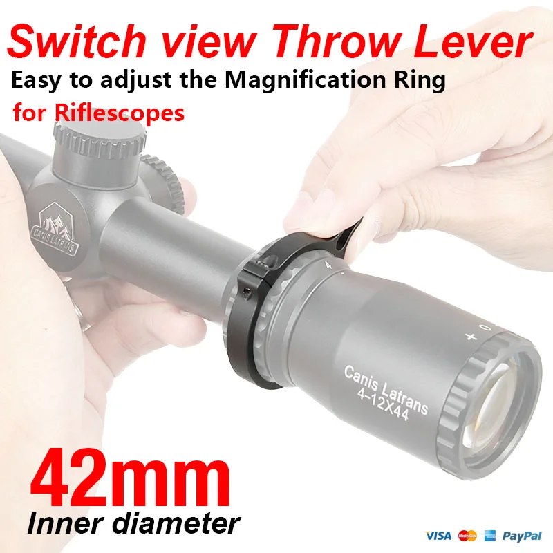 

E.T Dragon Riflescope Throw Lever Fit For 42 MM Diameter Rifle Scope Adjustment Accessories HK33-0132B