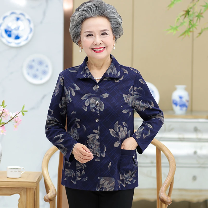 Рубашки для женщин среднего и пожилого возраста базовые секции большой размер 5XL