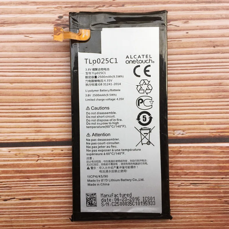 Оригинальный аккумулятор 2500 мАч TLP025C1 TLP025C2 для Alcatel One Touch POP 4 Plus + OT 5056D 5056A 5056W 5056N