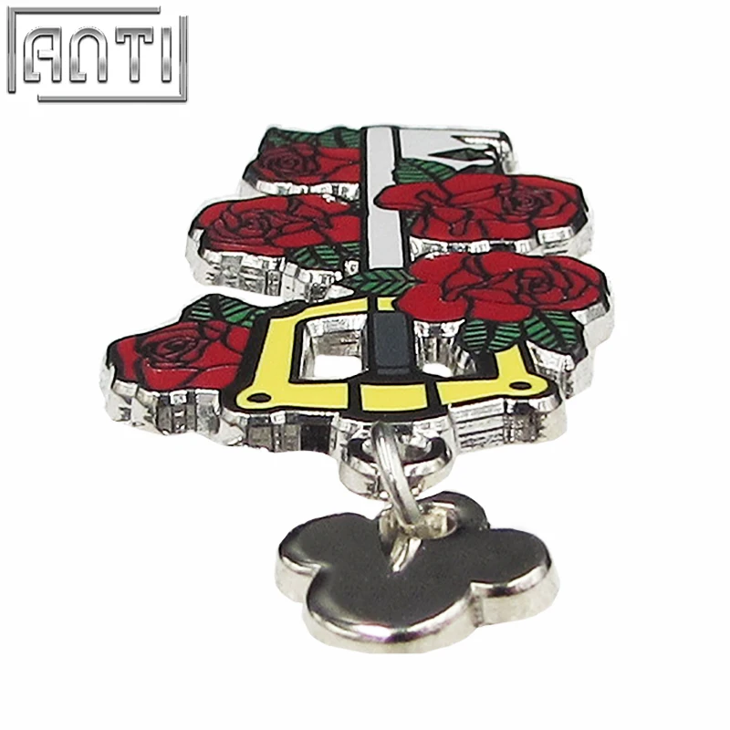 Сделанная из красной меди жесткий эмалированные Металлические Значки для Лиги