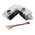 Атмосферная лампа для двери автомобиля, светодиодные лампы, эмблема, проектор, подходит для Passat B5 B5.5 Phaeton Touareg 2003-2010, товары для автомобилей