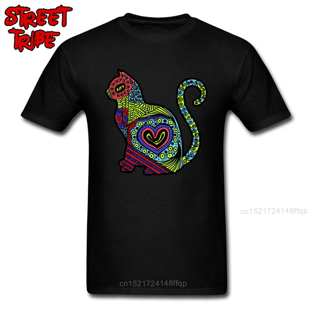 Футболка с котом Мужская футболка в стиле хип-хоп хлопковая одежда экзотическом