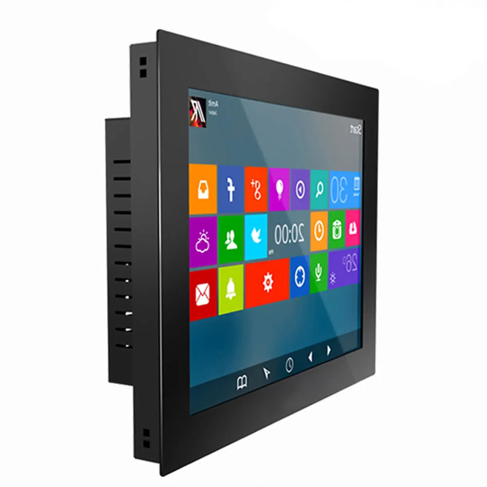 10.4 inch Self-service Terminal Mini Computer Industrial Tablet PC Resistance Touch Screen Win7 Win8 Buckles Mounting all in one