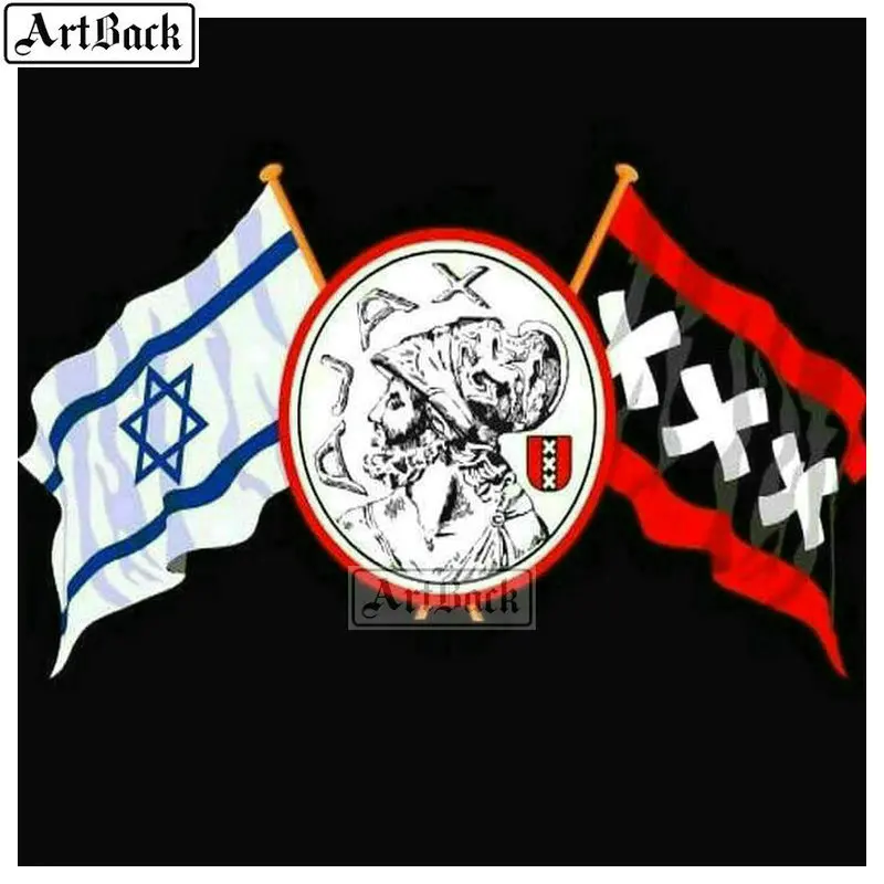 Алмазная картина ajax футбольный значок сборная Нидерландов полная квадратная Алмазная мозаика 5d наклейка Рождественский подарок для детей - Цвет: H