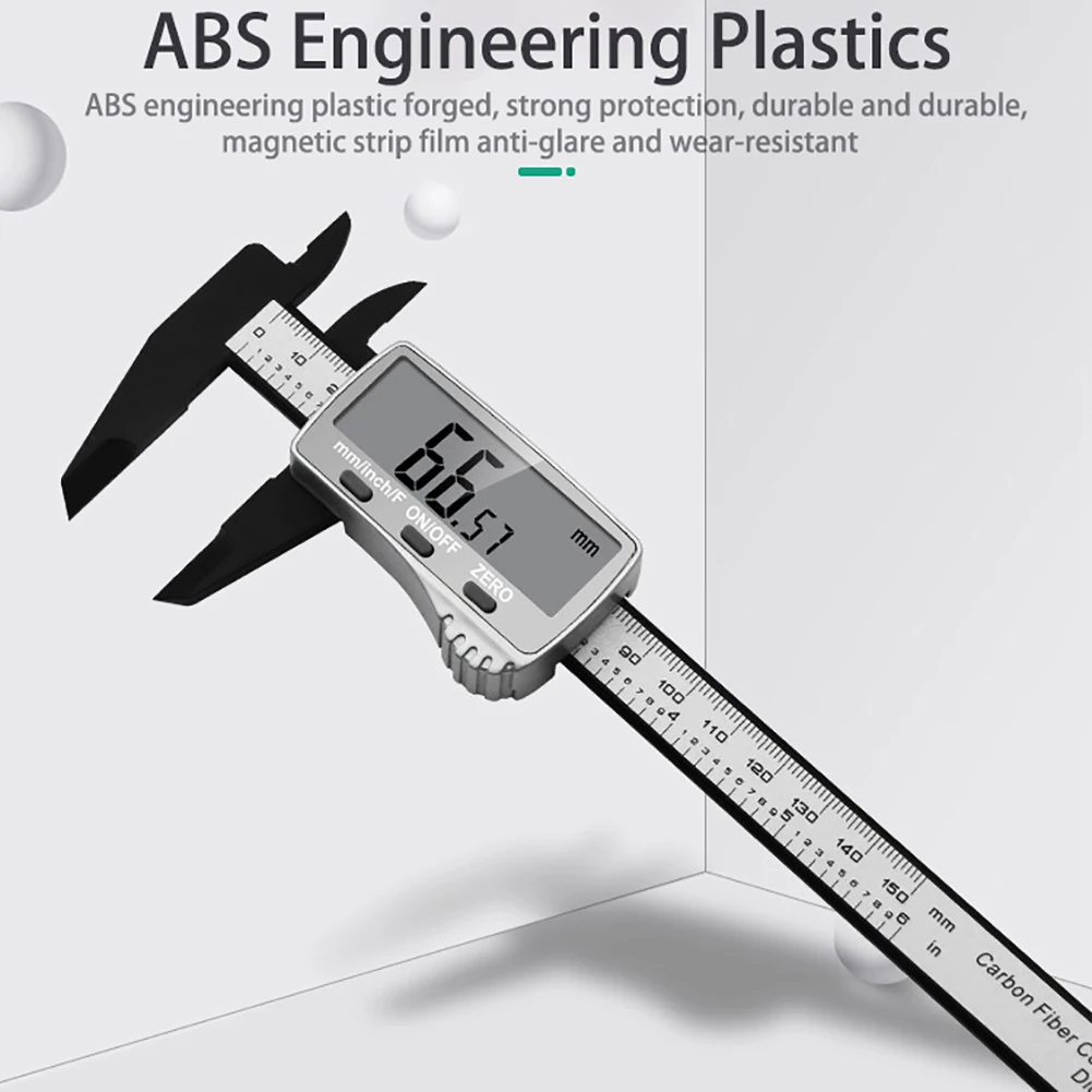 Электронный цифровой штангенциркуль 150 мм с большим ЖК-экраном
