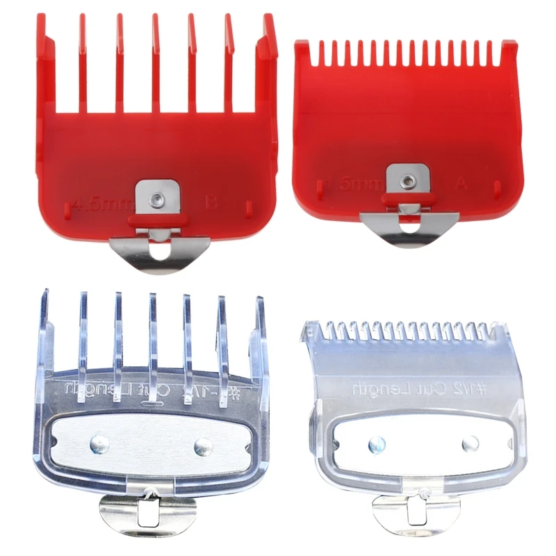 

2pcs 1.5mm 4.5mm Barber Shop Styling Guide Comb Hair Trimmer Clipper A0NC
