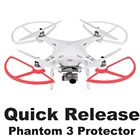 4 шт. быстросъемный защита для пропеллера для DJI Phantom 3 Phantom 2 Лопасть Винта дрона реквизиты бампера крыло защитные запасные части