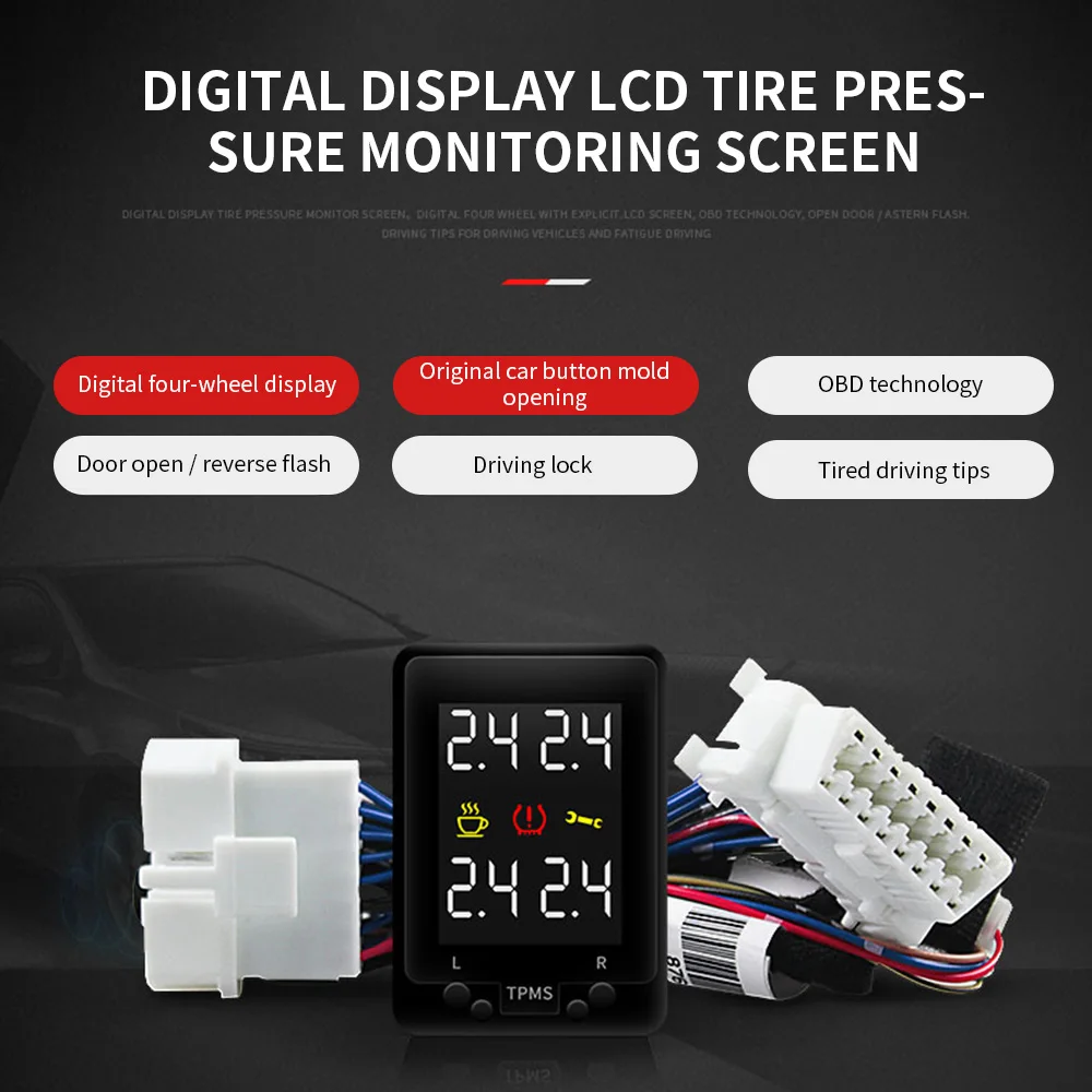 Система мониторинга давления в шинах с цифровой сигнализацией умный монитор