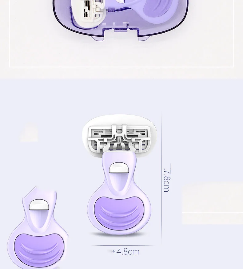 New Boxed Lady's Manual Shaver Private Depilator for Leg Hair and Axillary Hairs Girls Women Lady