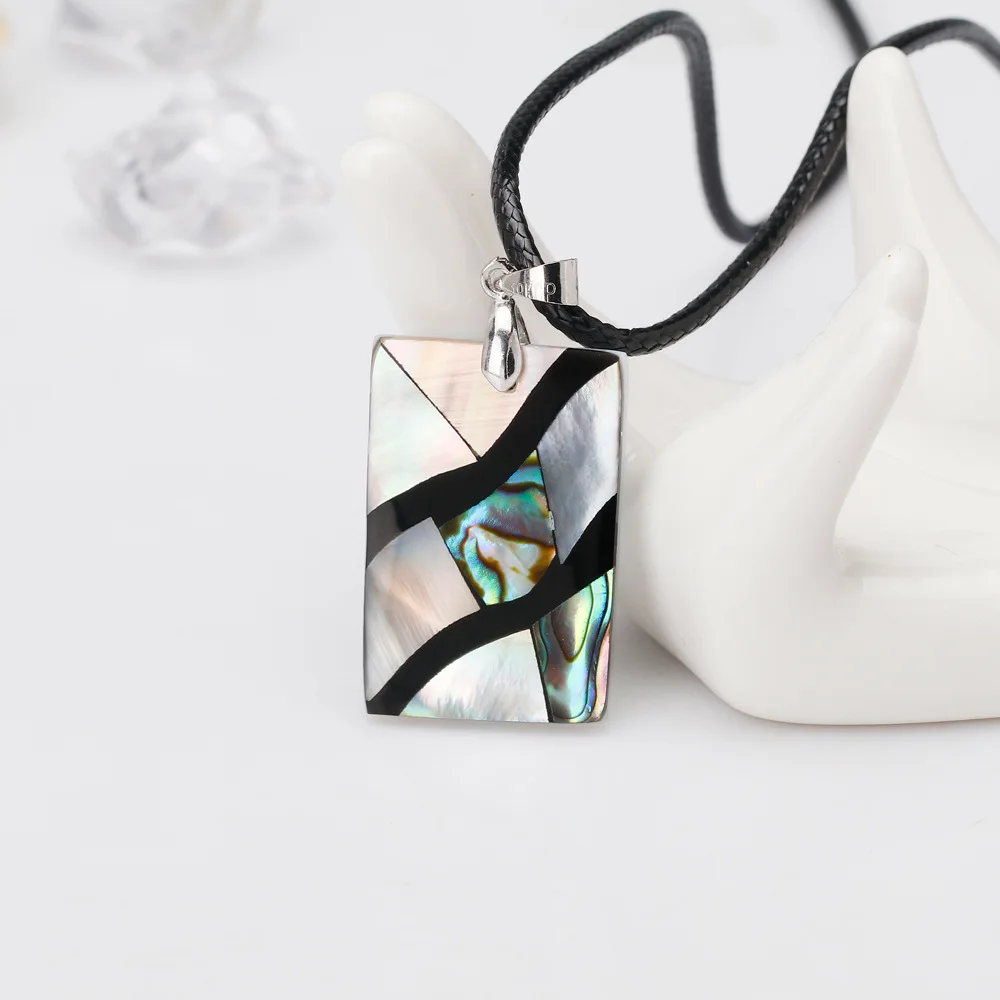 2019/новое ожерелье из натуральной морской ракушки красочное геометрическое