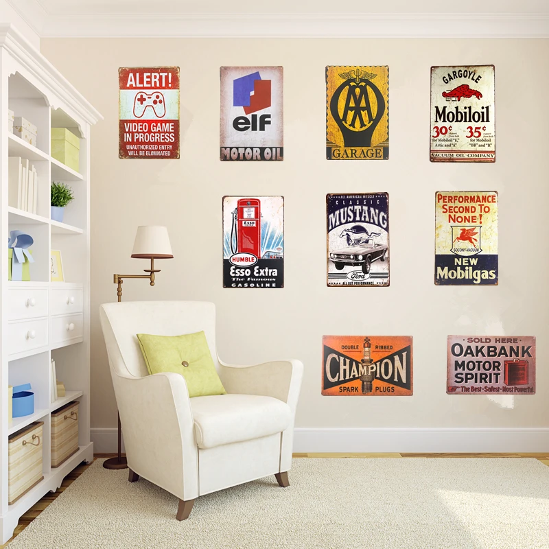 Винтаж металлический гаражный знак мотор BP автомобиль эльф двигатель пивной бар