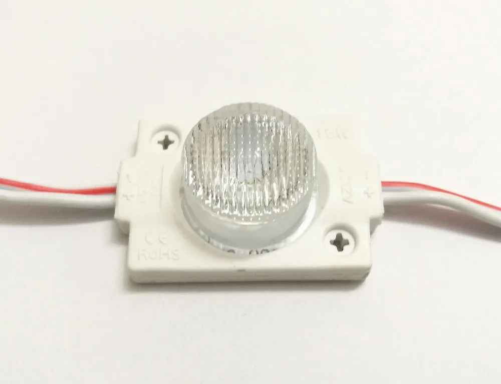 

100pcs DC12V High Power Waterproof LED Module With Injection Len 1LED White 1.5W For Double-sided Lightbox High Brightness