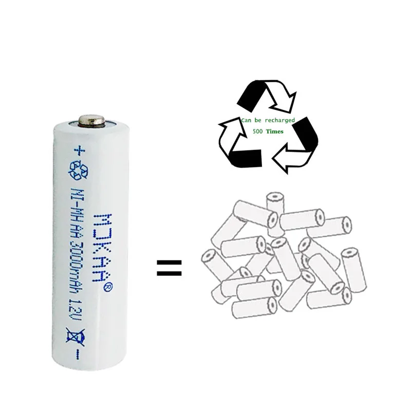 Распродажа AJQQ Ni-MH аккумулятор aa 1 2 V 3000MAH щелочная батарея для часов камеры
