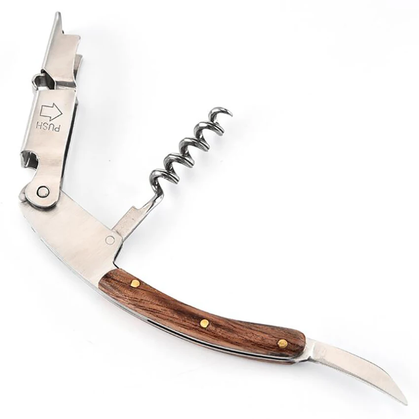 Штопор для официанта сверхмощный штопор вина с ножом фольги и открывалкой