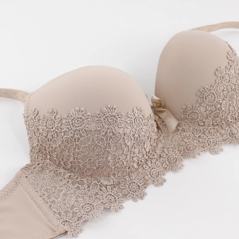 Beauwear Big Size Lace Bralette Padded Push Up Bra Lingerie Plus Size Sexy Brassiere Underwear Padded B C Bh Plus Bras for Women