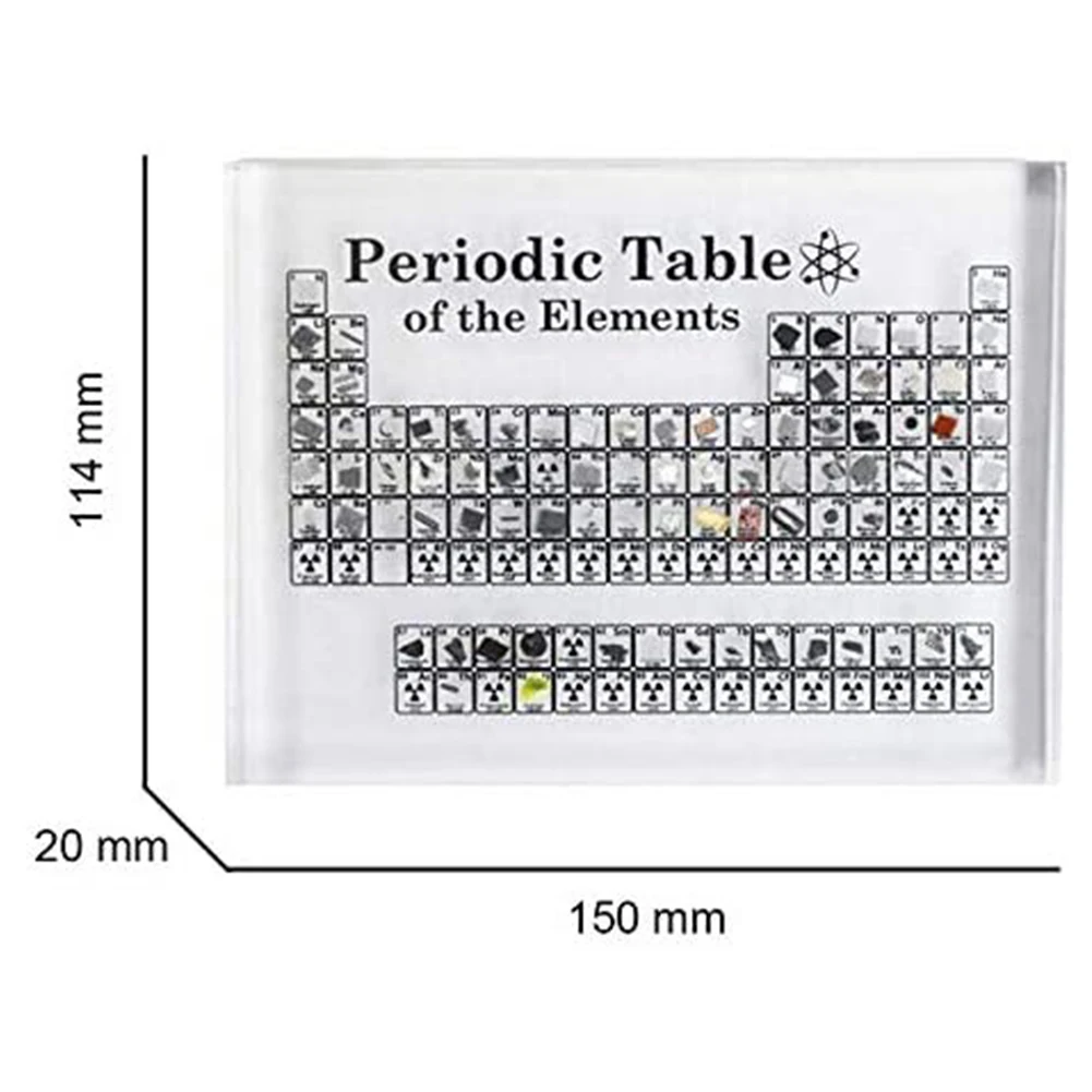

Acrylic Periodic Table of Elements Durable Printing Chemical Element Display Teacher Students Gifts Home Decor