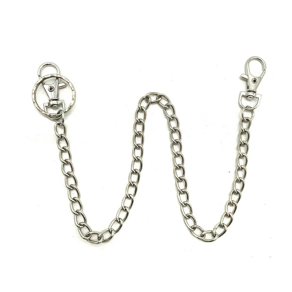 Хит продаж брюки в стиле панк-рок с крючками пояс цепочкой металлический кошелек