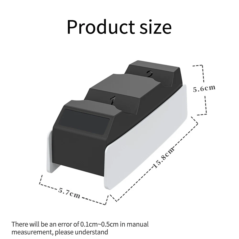 Двойное быстрое зарядное устройство для PS5 беспроводной контроллер USB Type C