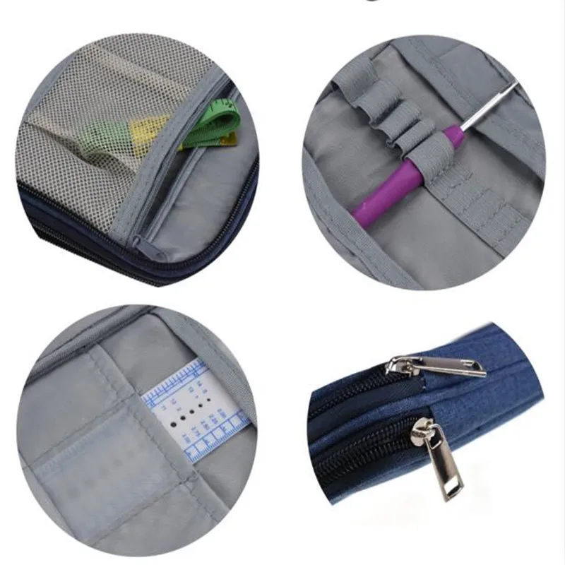 Пустая сумка с крючком вязальный набор игл для хранения швейные иглы ножницы